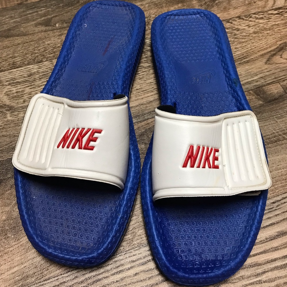 Vintage 80s Made In Taiwan Nike Slides Sandals XL